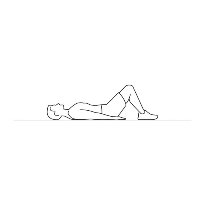 Fitness vector illustration showing sit ups exercise